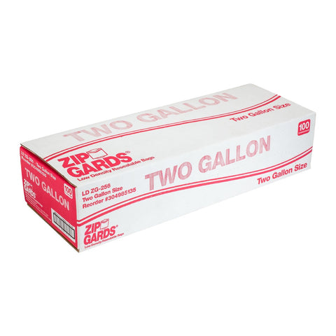 Handgards Low Density Clear Reclosable Zipgrad Bag - Flat Pack, 13 x 15.75 inch -- 250 per case.