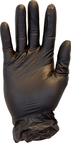 The Safety Zone Medium Black Powder Free Vinyl Gloves -- 1000 per case