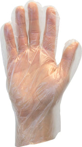 The Safety Zone Medium Clear Polyethylene Gloves -- 10000 per case