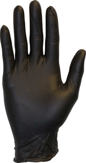 The Safety Zone Black 5.3 Mil Small Powder Free Nitrile Gloves -- 1000 per case