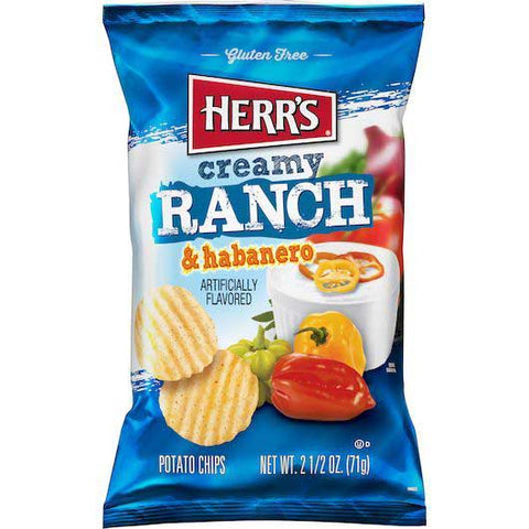 Herr Foods Carolina Reaper Hot Cheese Curls, 2.75 Ounce -- 12 per case