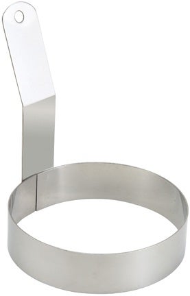 Winco Stainless Steel Round Egg Ring, 4 inch Dia. -- 12 per case