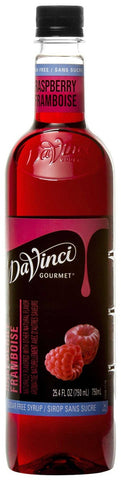 Davinci Gourmet Sugar Free Raspberry Syrup, 750 Milliliter -- 4 per case.
