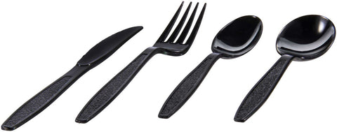 Solo Guildware Cutlery Black Bulk Heavy Weight Polystyrene Teaspoon, 6 1/8 inch -- 1000 per case.