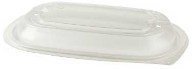 Anchor Packaging MicroRaves Clear Polypropylene Anti Fog Vented Dome Lid Only, 8.85 x 6.41 x 1.10 inch -- 252 per case