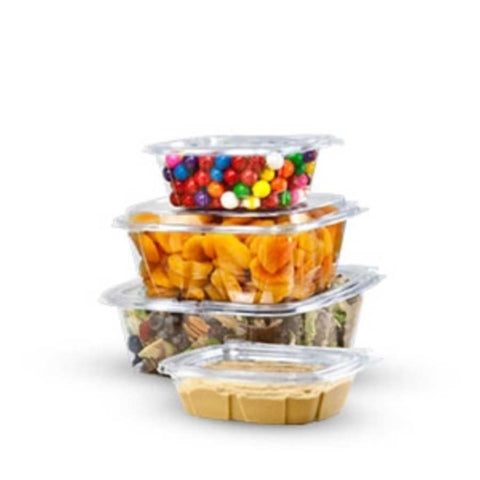 Dart Container Clearpac SafeSeal Polyethylene Terephthalate Clear Rectangular Hinged Container, 12 Ounce -- 200 per case