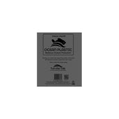 Crown Poly Black Ocean Plastic Bag, 12 x 7 x 23 inch -- 360 per case
