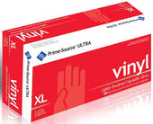 Bunzl Prime Source 5 Mil Lightly Powdered Extra Large Blue Vinyl Disposable Gloves -- 1000 per case