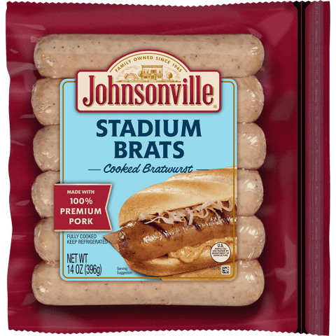 Johnsonville® SAUSAGE BRATWURST NC PRE-COOKED 5:LB
