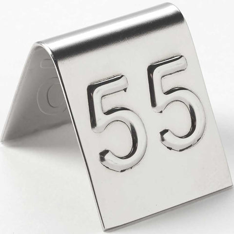 American Metalcraft Mini Stainless Steel No.1-99 Number Tent Set, 1 inch Square -- 1 set.