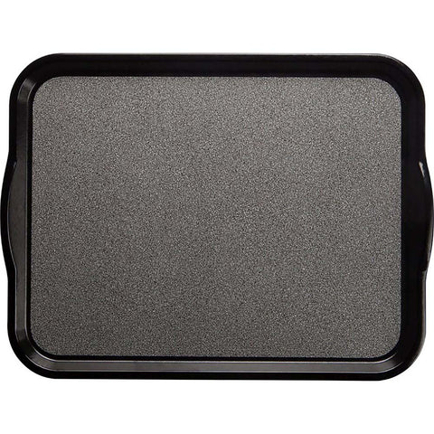 Cambro Black with Pebbled Black Non-Skid Versa Camtray with Handles, 18 x 14 inch -- 12 per case.