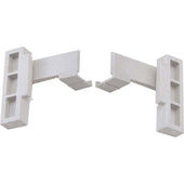 Cambro Speckled Gray 10 Sets Corner Connector for 5 Shelves -- 10 sets per case.