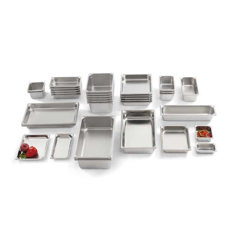 Vollrath Super Pan V Half Size Stainless Steel Steam Table Pan, 1 1/4 inch -- 6 per case.