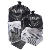Pitt Plastics Black Perforated Low Density Can Liner -- 500 per case.