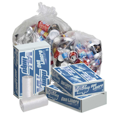 Pitt Plastics 38x58 Clear Perforated Coreless Roll Can Liner -- 200 per case.