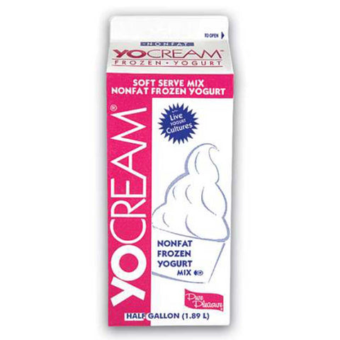 Yocream Very Raspberry Nonfat Soft Serve Yogurt Mix, 64 Ounce -- 6 per case.