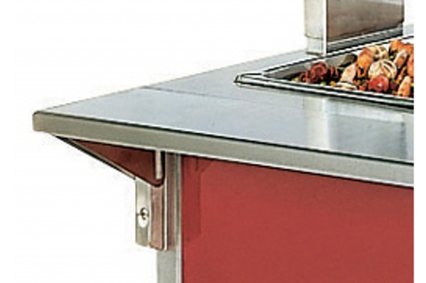 Plate Rests,Stainless Steel, 60 Inches Plate Rest Mounting Kit -- 1 Per Case