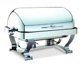 8 Quart Rectangular Grandeur Chafer Gold Trim.