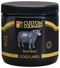 Custom Culinary Gold Label Beef Base, 50 Pound.