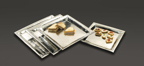 American Metalcraft Square Hammered Tray, 22 inch.