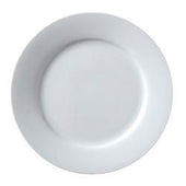 Vertex China Argyle Collection Undecorated Porcelain White Wide Rim Plate, 5 1/2 inch -- 36 per case.
