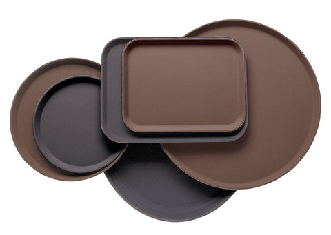Cambro Rectangle Camtread Tray, Black, 14 x 18 inch -- 12 per case.