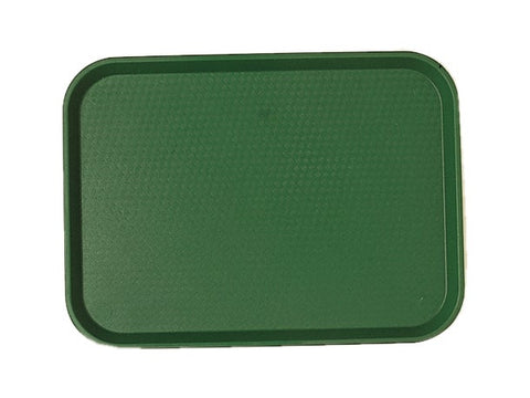 Cambro Fast Food Tray, Sherwood Green, 10 7/16 X 13 9/16 inch -- 24 per case.