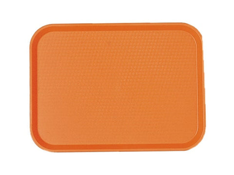 Cambro Fast Food Tray, Orange, 10 7/16 X 13 9/16 inch -- 24 per case.