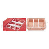 Camshelving Divider Food Bar, White, 20 7/8 inch -- 3 per case.