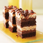 Sweet Street Chocolate Peanut Butter Stack, 8 Slice -- 8 per case.