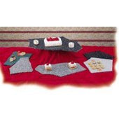 CalMil X-Stone Tray, Black Ice, 16 x 24 inch.
