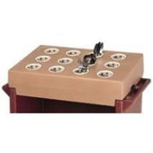Cambro Cutlery Rack Only, Granite Green, 33 x 22 3/4 x 9 inch.