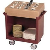 Cambro Tray and Dish Cart, Slate Blue, 38 1/8 x 22 1/4 x 34 1/4 inch.