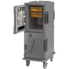 Cambro Double Compartment Hot Holding Ultra Camcart, Granite Gray, 20 1/2 x 27 1/8 x 54 inch.