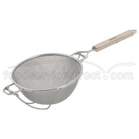 Alegacy Stainless Steel Medium Double Mesh Heavy Duty Strainer, 10 1/4 inch Bowl Size.