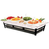 Cal Mil Black Large Ultimate Ice Housing Display with Led, 24 x 48 x 10 inch.