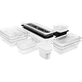 Cambro Camwear Polycarbonate White Full Size Food Pan, 6 inch -- 6 per case.