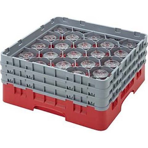 Cambro Camrack Polypropylene Beige Full Size 20 Compartment Glass Rack, 6 7/8 inch -- 3 per case.