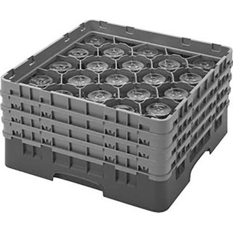 Cambro Camrack Polypropylene Blue Full Size 20 Compartment Glass Rack, 8 1/2 inch -- 2 per case.