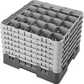 Cambro Camrack Polypropylene Teal Full Size 25 Compartment Glass Rack, 12 5/8 inch -- 2 per case.