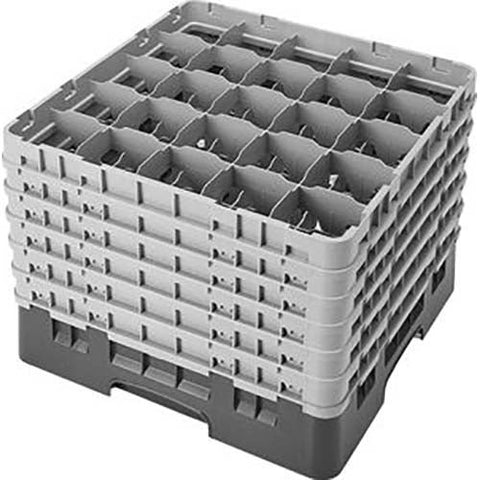 Cambro Camrack Polypropylene Cranberry Full Size 25 Compartment Glass Rack, 12 5/8 inch -- 2 per case.