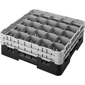 Cambro Camrack Polypropylene Navy Blue Full Size 25 Compartment Glass Rack, 7 3/4 inch -- 3 per case.