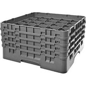 Cambro Camrack Polypropylene Soft Gray Full Size 25 Compartment Glass Rack, 8 1/2 inch -- 2 per case.