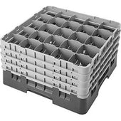 Cambro Camrack Polypropylene Sherwood Green Full Size 25 Compartment Glass Rack, 9 3/8 inch -- 2 per case.