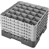 Cambro Camrack Polypropylene Beige Full Size 25 Compartment Glass Rack, 10 1/8 inch -- 2 per case.