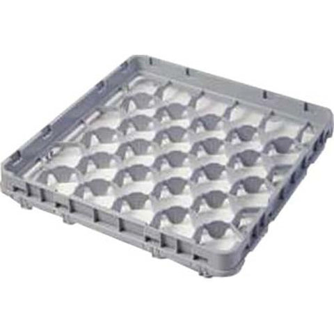 Cambro Soft Gray Full Size Half Drop 30 Compartment Extender Only, 19 5/8 x 19 5/8 x 2 inch -- 12 per case.