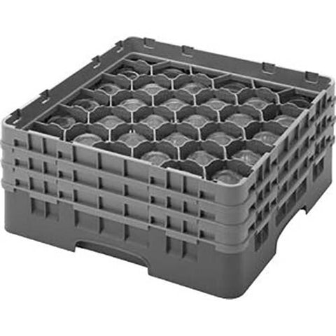 Cambro Camrack Polypropylene Blue Full Size 30 Compartment Glass Rack, 6 7/8 inch -- 3 per case.