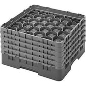 Cambro Camrack Polypropylene Navy Blue Full Size 30 Compartment Glass Rack, 10 1/8 inch -- 2 per case.