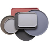 Cambro Camtread Round Low Profile Rim Round Tray, Black Satin, 16 inch -- 12 per case.