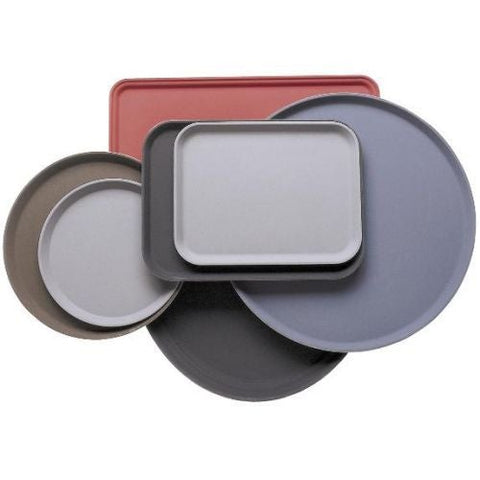 Cambro Camtread Round Low Profile Rim Round Tray, Tavern Tan, 16 inch -- 12 per case.